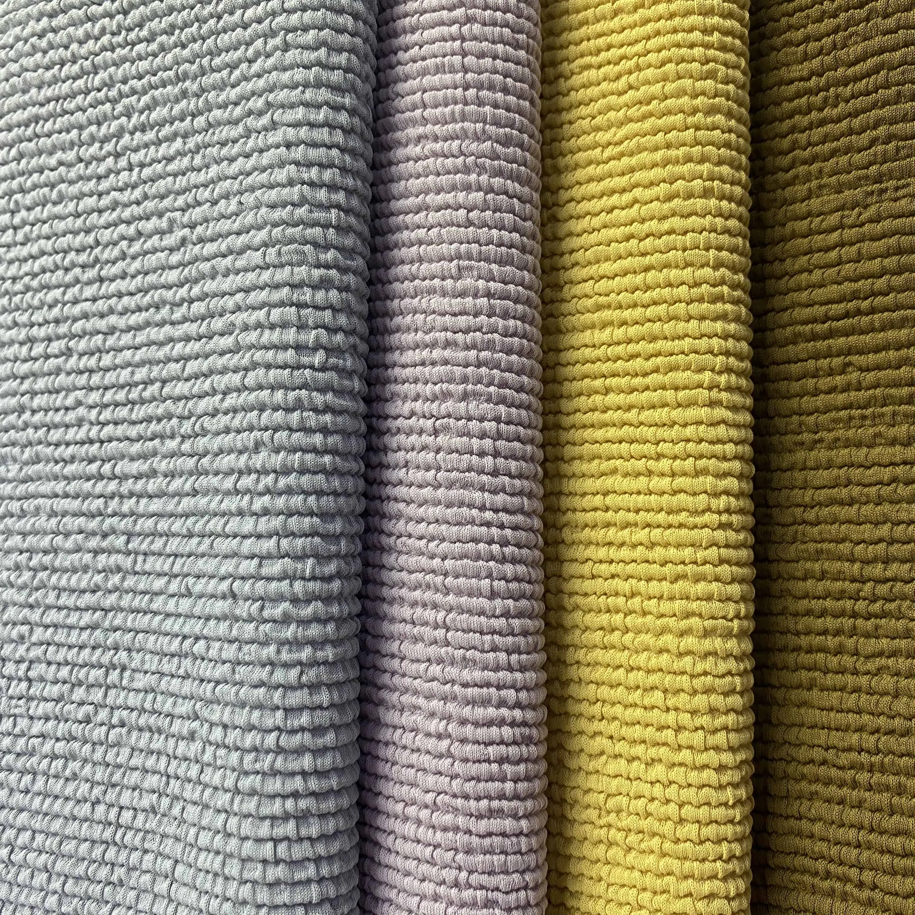 
heavyweight 330gsm nylon 92 spandex 8 crinkle seersucker textured lycra fabric 