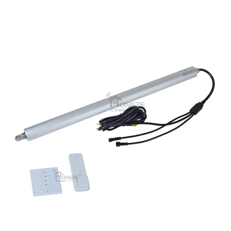 High Waterproof Pergola Louvered Roof Motor Electric Built-in Receiver Pergola Actuator with DC LED lightings