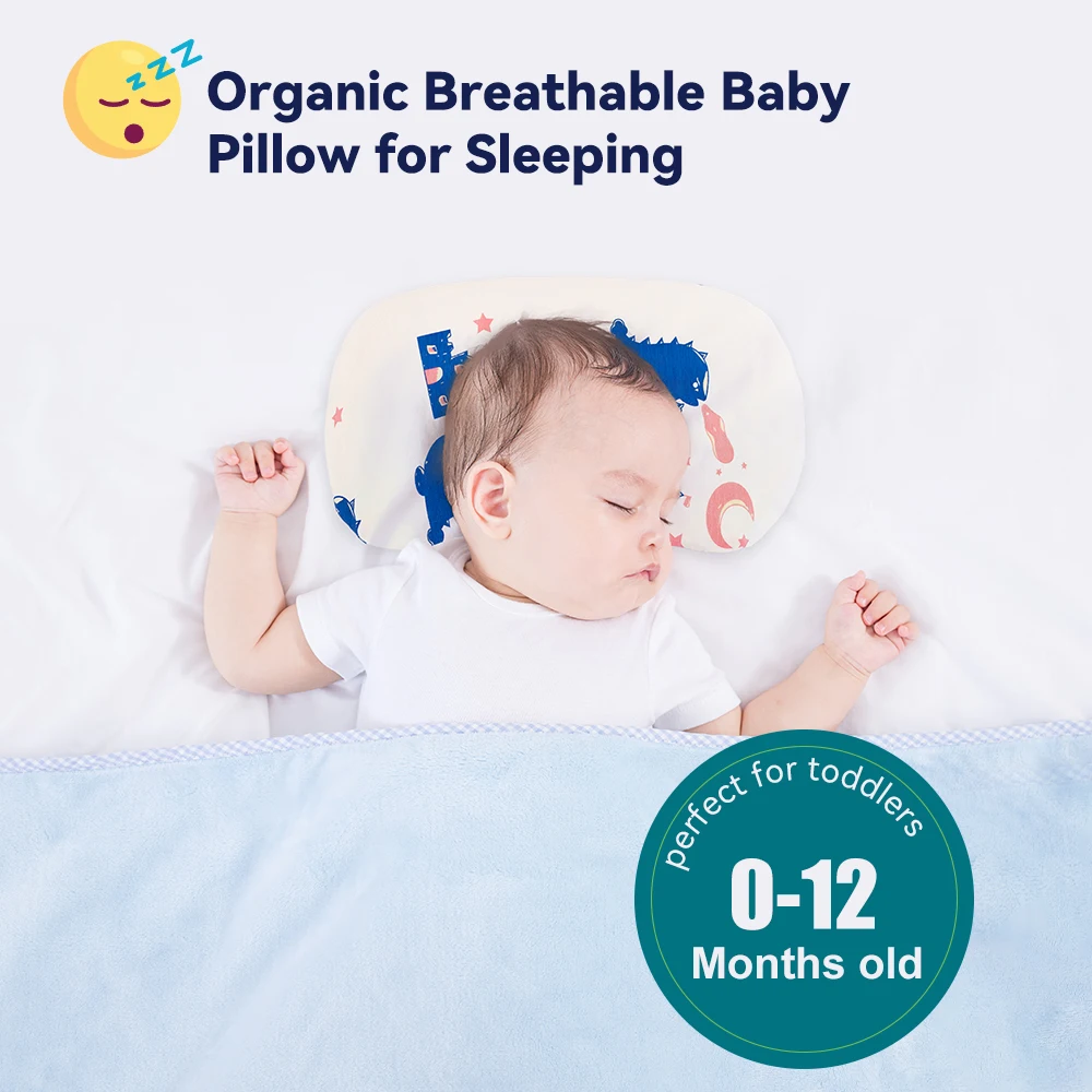 High Quality Baby Head Protection Pillow Silicone Foam Baby Sleeping Pillow Corn Shape Baby Bedding Sets Pillow For Newborn