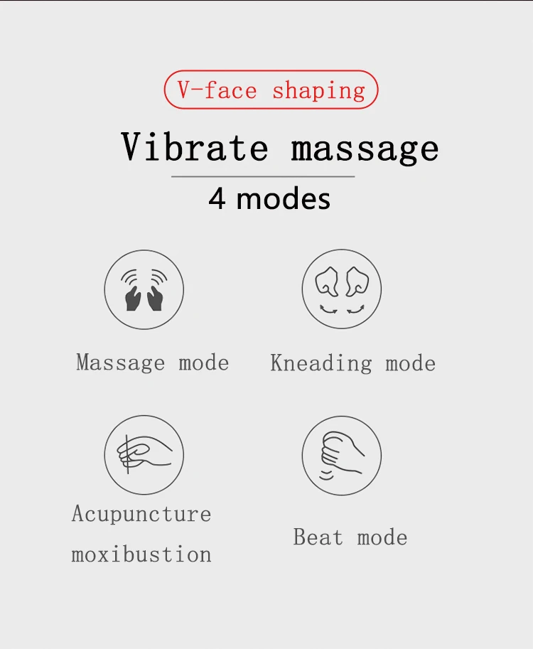 Ems Fitness Belt Led Ems Skin Firming Electrical Facial Vibrating Massage Machine Gift Box Face Lift Ems+blue Led Light W08 900g