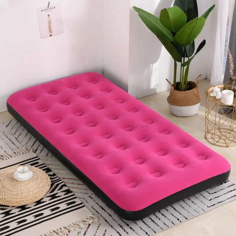 Hiwobang Comfortable Durable Deluxe Airbed Size Headboard Inflatable Raised Air Bed With Built In Pump