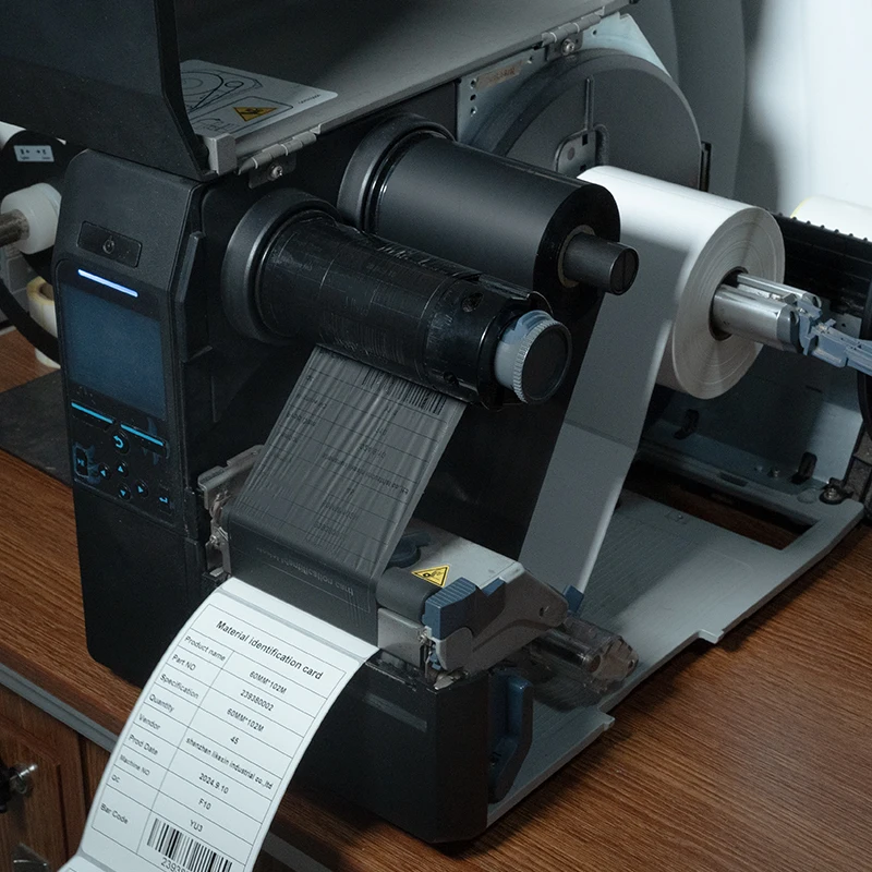 Wax and resin mix 110MM X 300M per roll black ribbon roll for labels on Zebra thermal transfer printers and wires