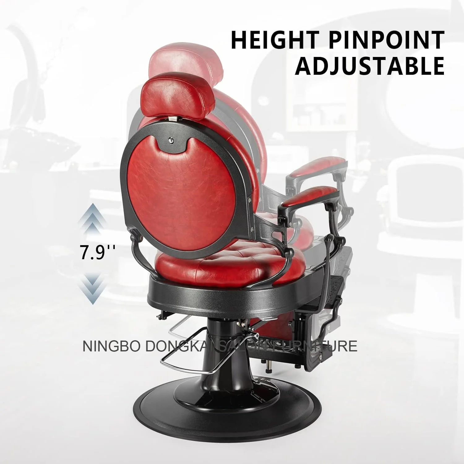 Professional No.1 hydraulic reclining barber chair manufacturer in China / silla de barberia profesional