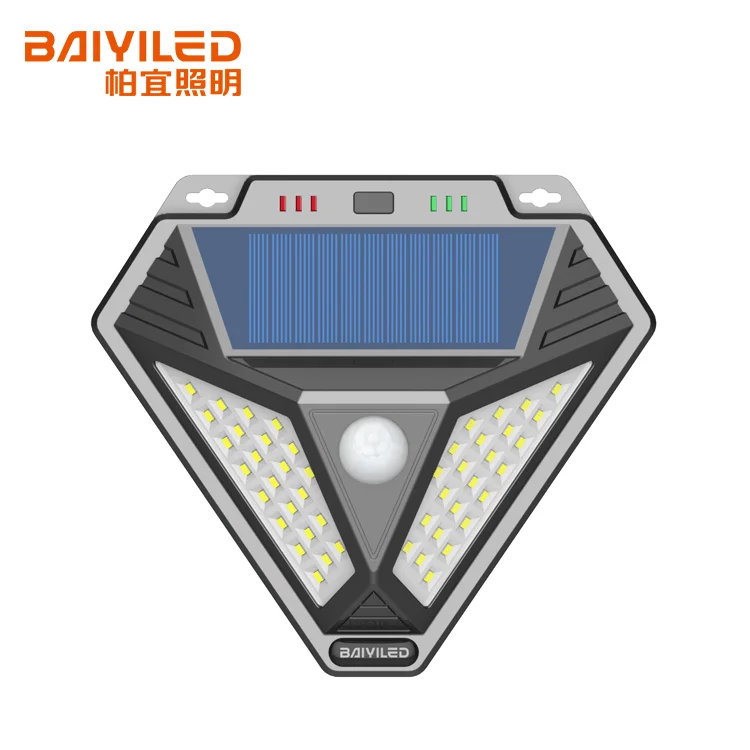  Водонепроницаемый IP65 люмен 150 лм светодиодный огонь 48 шт Led SMD2835 сад открытый датчик движения Ночной Солнечный