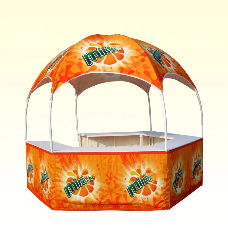 2024 advertising promotion counter outdoor exhibition booth canvas dome tent  3x3 dome tent roof tent for event