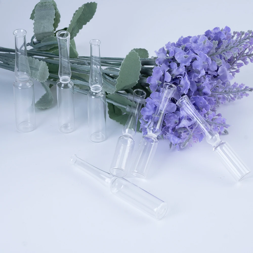 high quality bent neck Easy to fold glass ampoule bottle