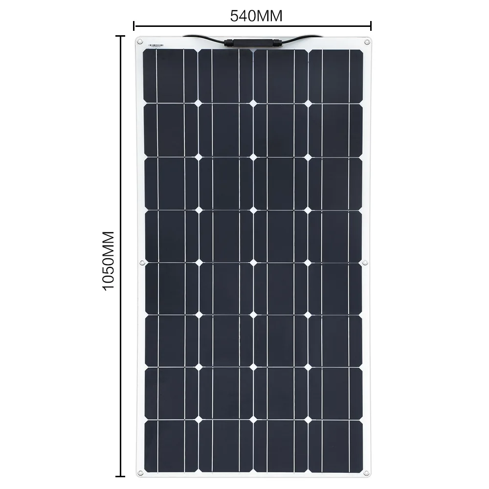 The factory directly supplies 100w monocrystalline flexible solar panels for RVs and camping, boating, and fishing.