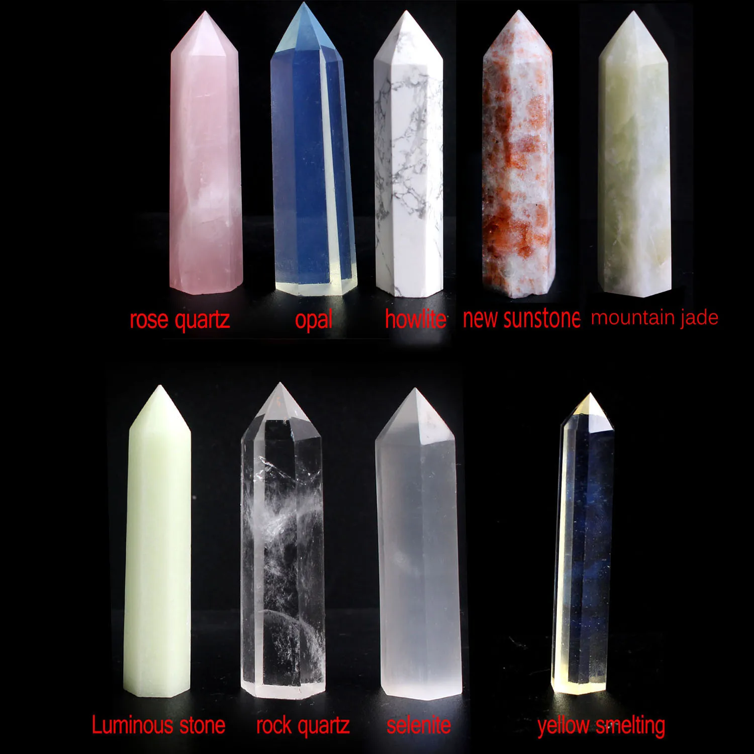 Натуральный кристалл 5-6 см, случайный лечебный камень Yoni, каменная кварцевая башня, палочка для лечения, украшение