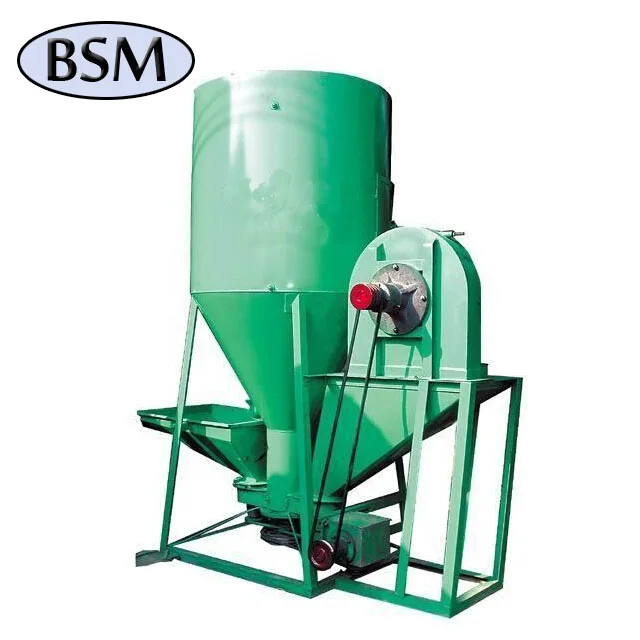 500kg/batch Vertical Chicken Farm Use Feed Grinder and Mixer