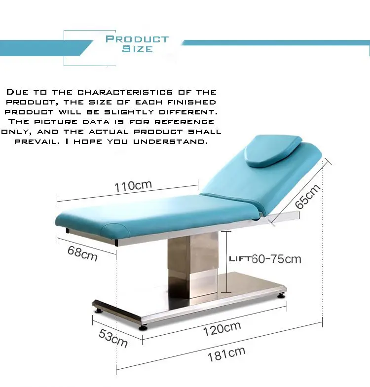 Modern Luxury Beauty Salon Furniture Electrical 3 Motors Esthetician Spa Facial Table Treatment Massage Bed