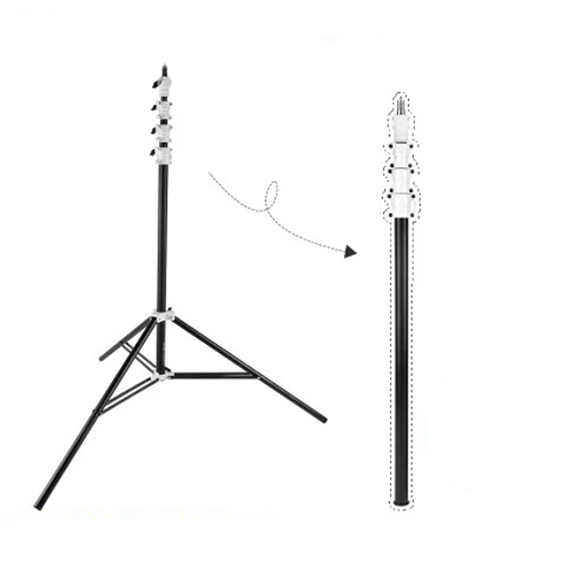 Camera Accessories Aluminum Tripod Floor Lamp Studio Photo Light Stand