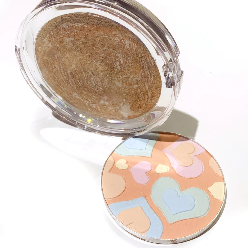 New popular Natual pink blue yellow purple blush Multi-use eyeshadow talc free cruelty free love blush