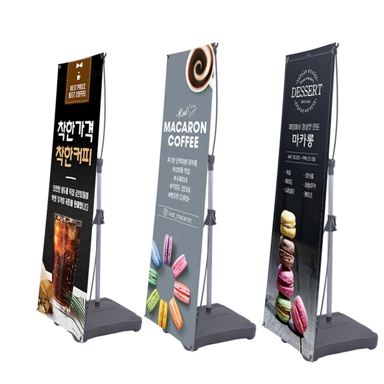 Высококачественный складной рекламный постер на заказ открытом воздухе недорогой выдвижной баннер