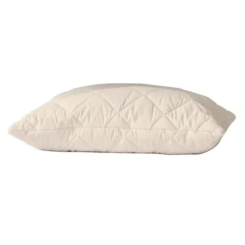 Hot Sale Custom logo Hotel quality Solid Color Cervical pillow wool pillows for sleep