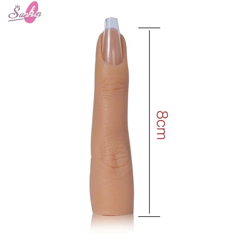 Professional Manicure Tools Silicone Practice Fingers Flexible Nail Art Training Fingers for Acrylic Nails