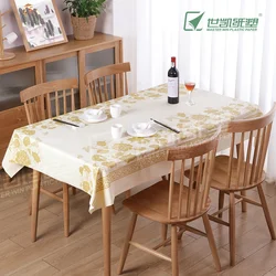Disposable Plastic Circle Rectangle White Red Party Catering Bistro Supply Easter Round Food Table Cloth Cover Rolls For Outdoor