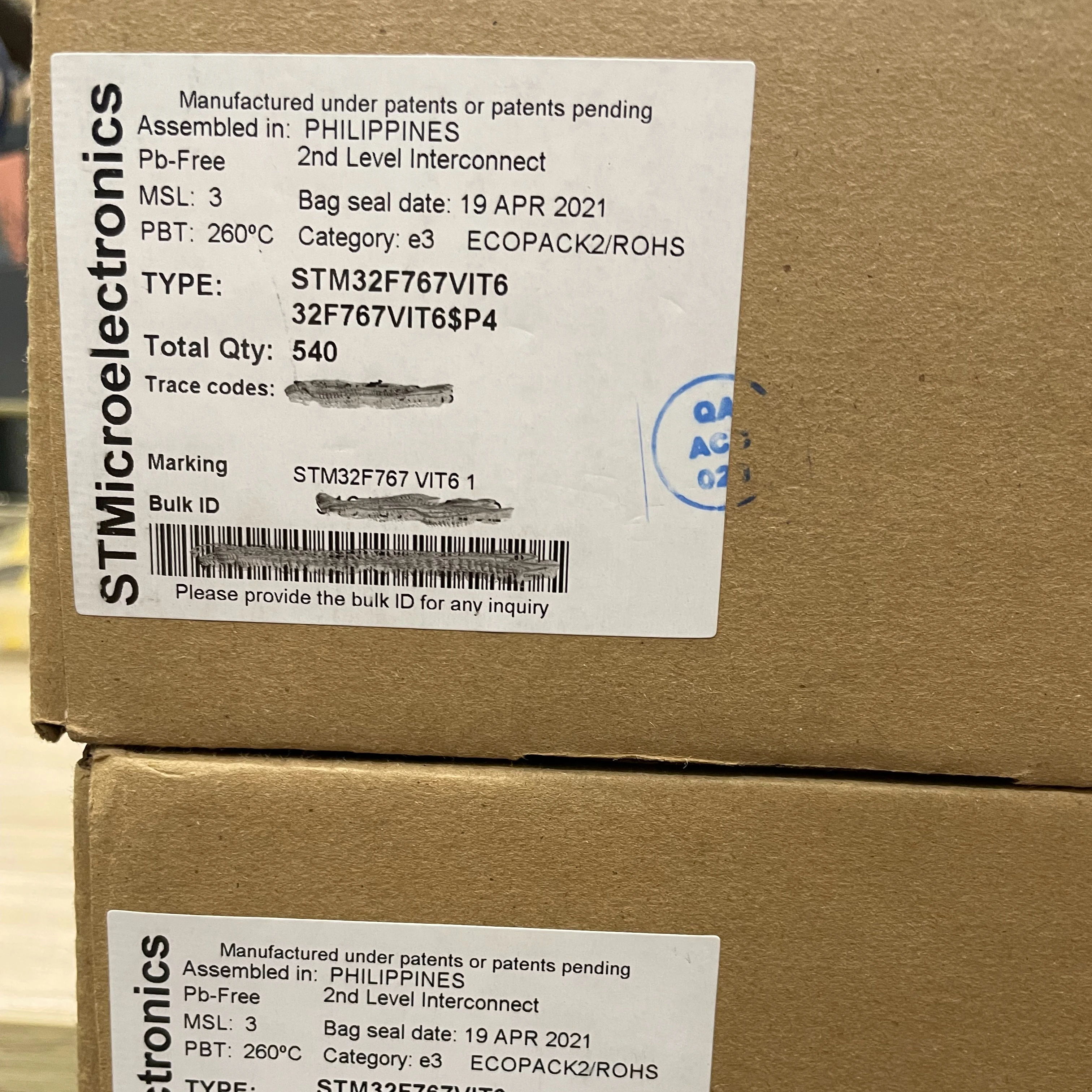 Шэньчжэнь предоставляет все виды ST-чипов STM32F103RCT6/STM32F767VGT6 / STM32F767VIT6 /STM32F103RCT6 STM32F730R8T6 в