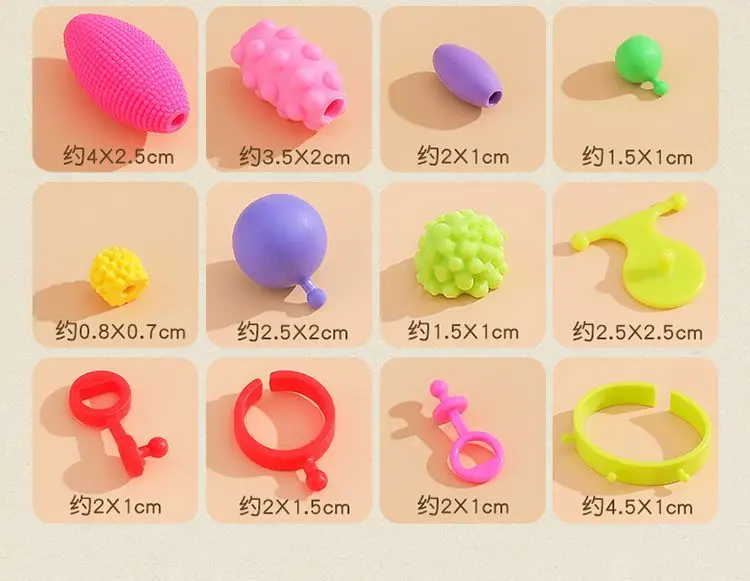 Diy Popular Toddler Jewelry Making Toys Handmade Pop Beads Kit that Stimulates Creativity Educational Toy for Girls