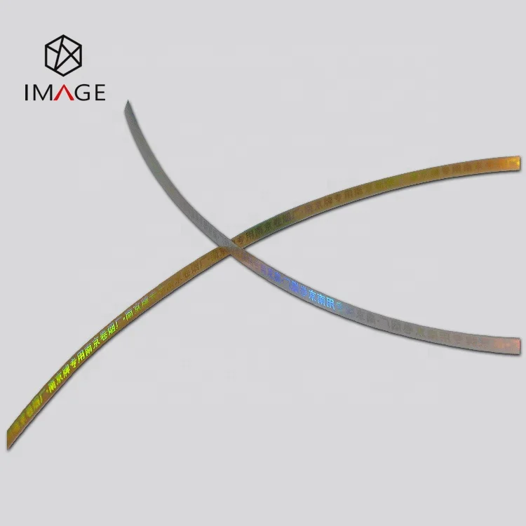 2mm Bopp Tobacco Packaging Hologram Tear Tape with Your Logos & Texts