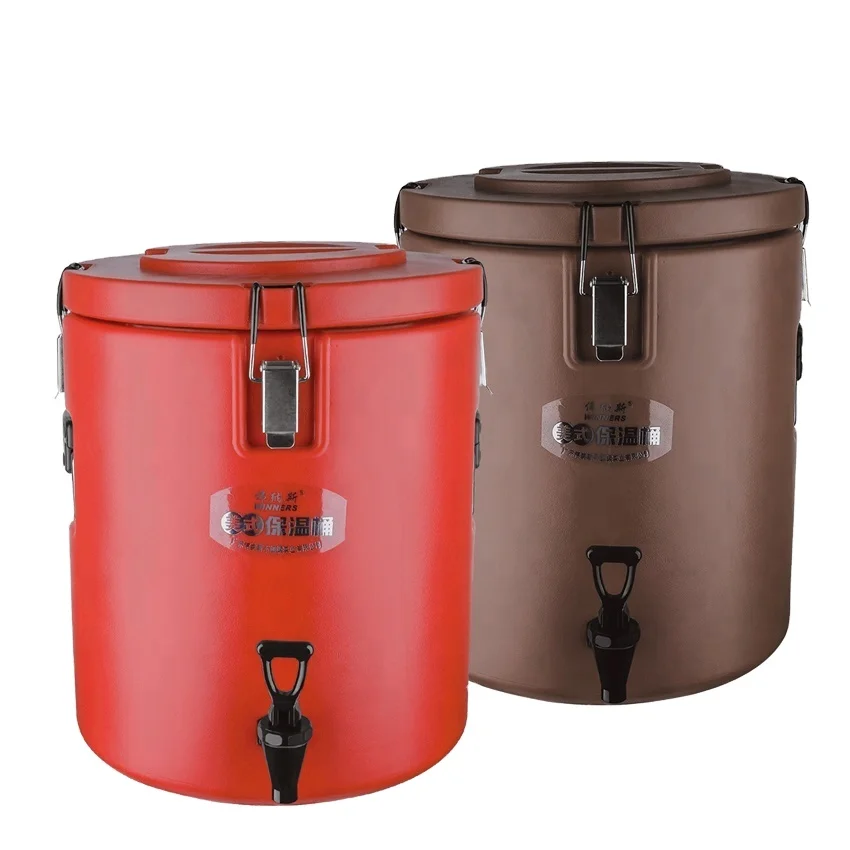 Commercial 5L-50L Large Capacity Stainless Steel  Capacity Insulation Barrel Beverage Dispenser With Spigot For Catering Store