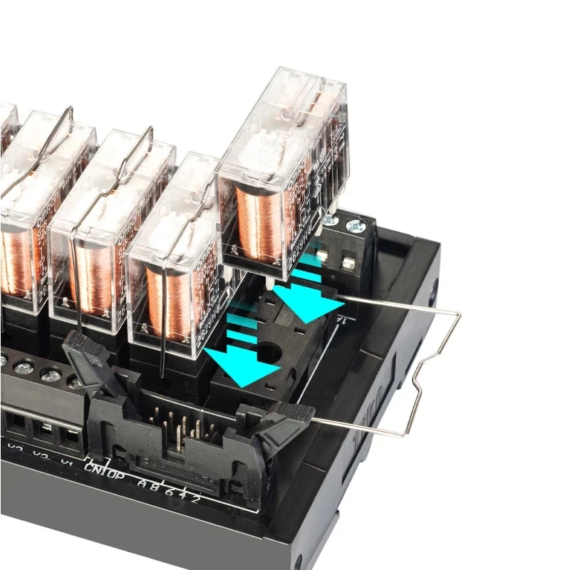 12V 24V PLC Intermediate Relay Module 4/8/10/12/16 Way 220V NPN/PNP Universal Relay Module Control Board