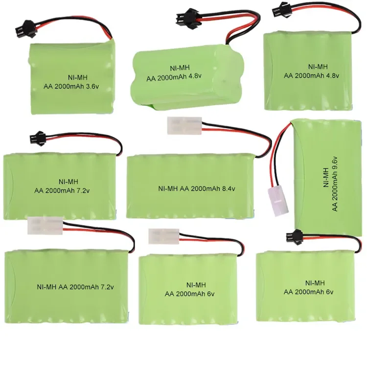 Factory price 2.4V 3.6V 4.8V 6V 7.2V 8.4V 9.6V 10.8V 12V 13.2V 14.4V AA AAA C D SC F OEM Ni-MH battery pack