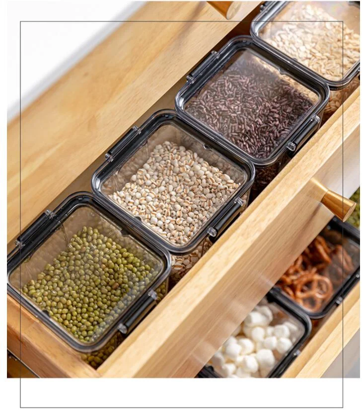 Plastic cereal dispenser storage box kitchen food grain rice container nice kitchen rice storage box
