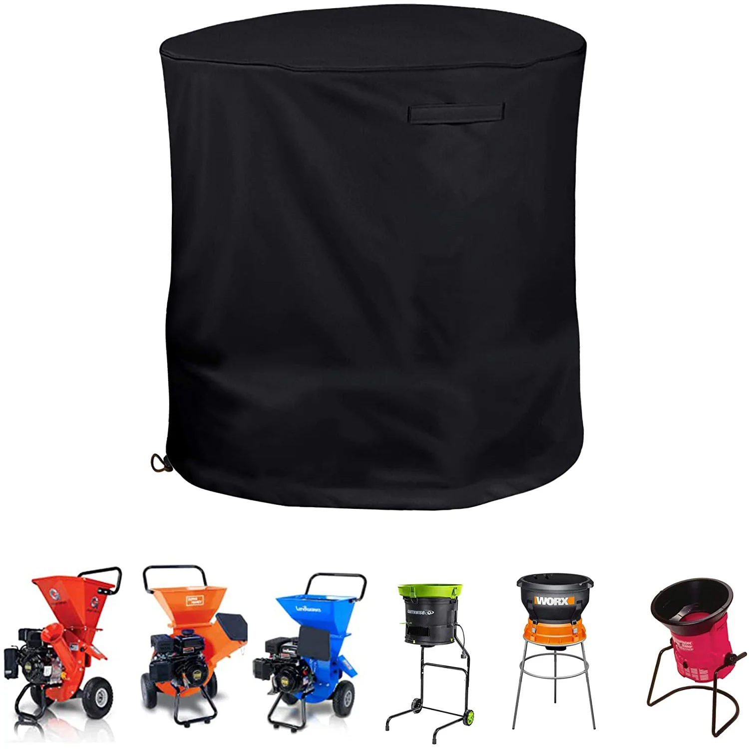 
Heavy-Duty Wood Chipper Shredder Mulcher Cover for Wood Chipper Shredder Mulcher and Leaf Mulcher 