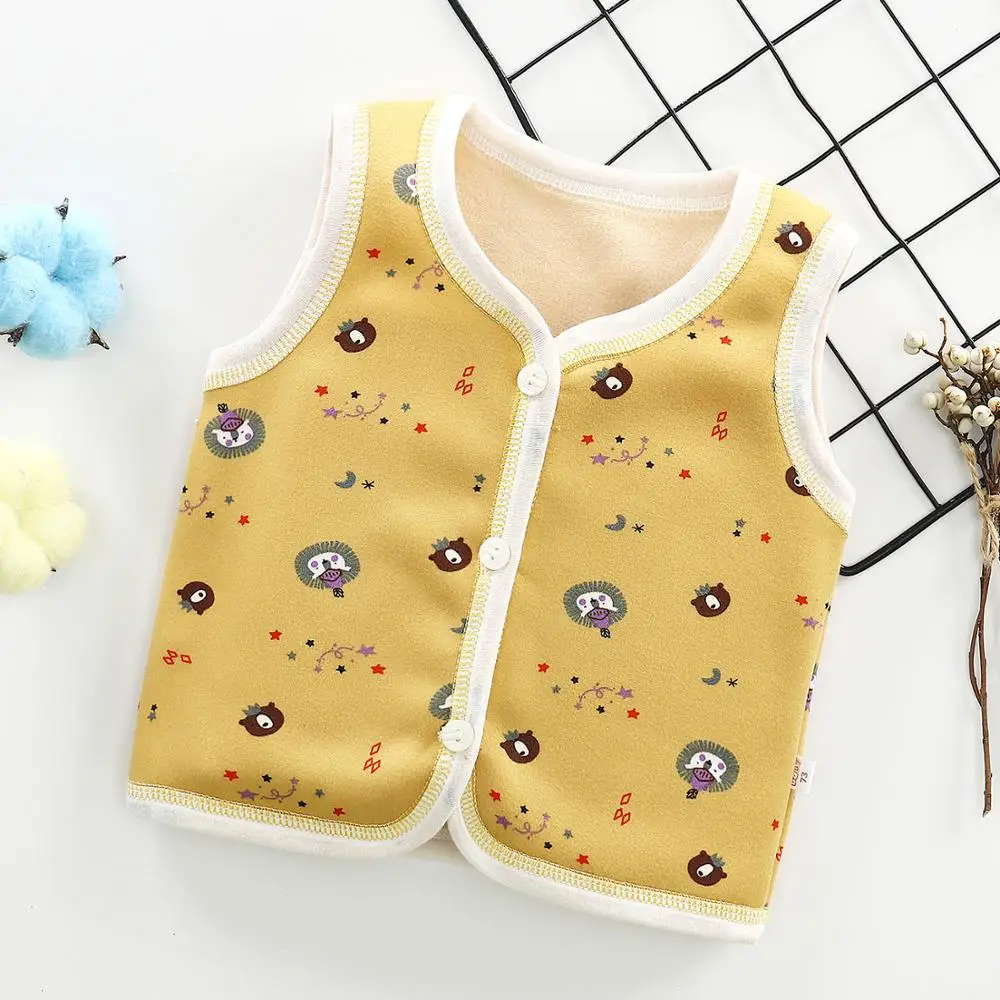 factory price infant unisex warm vest baby boy clothing baby cotton vest