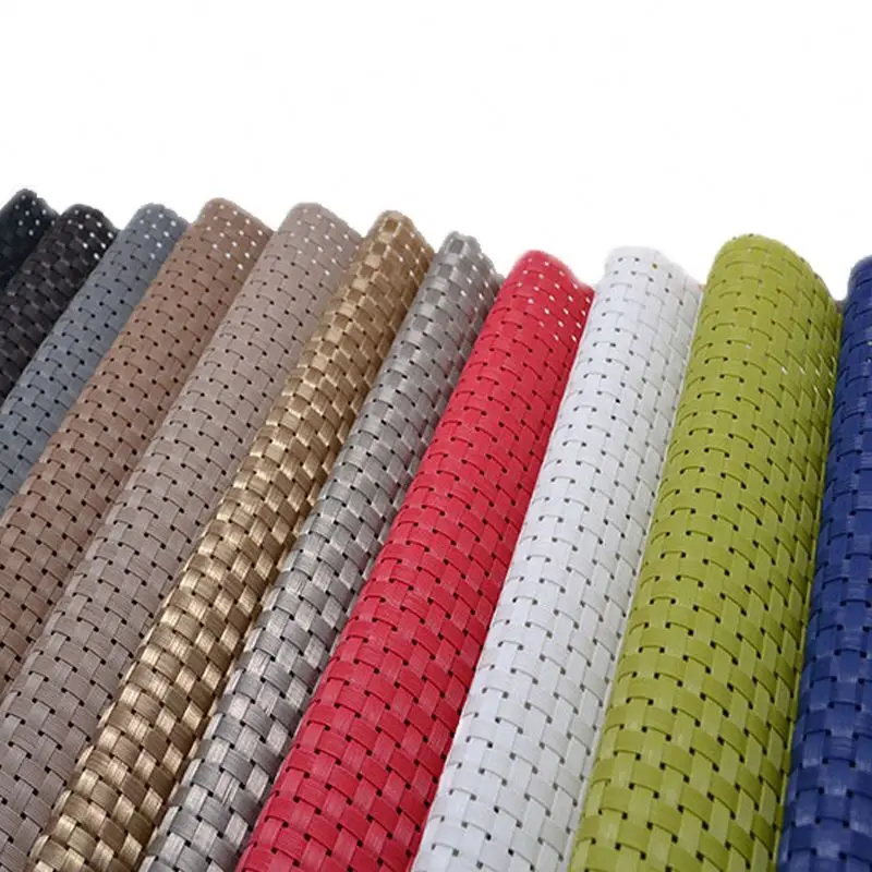 Good Price Printing Outdoor Strip Color Wire Coated Fabric Pvc Mesh Sheet For Outdoor Furniture