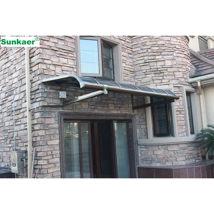SK-A02 Wholesale Custom High Quality Aluminum Alloy Polycarbonate Window Canopy Riot Resistant Canopy Awning Shed