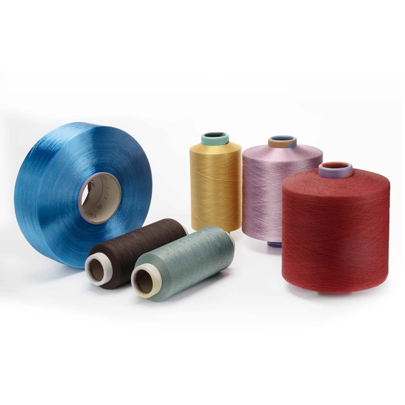 Factory wholesale price polyester POY DTY FDY filament yarn96 color yarn