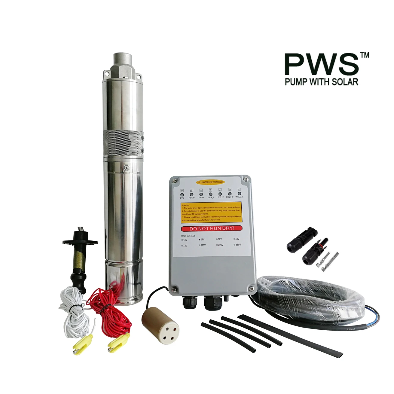 JS3-1.3-50 3 year warranty solar submersible well pump