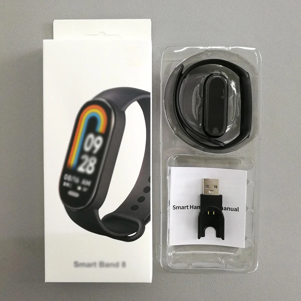 M8 smart bracelet sports pedometer Bluetooth heart rate blood pressure blood oxygen health monitoring sports bracelet