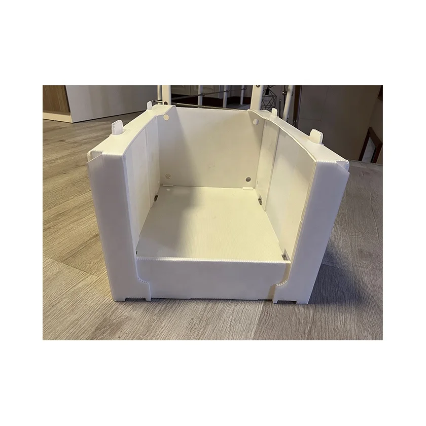 Складная корзина для одежды из гофрированного пластика