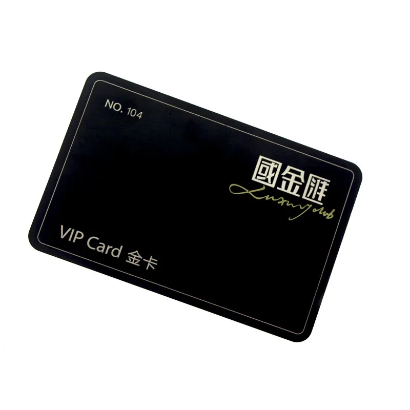 Custom wholesale stainless steel square shape metal VIP card
