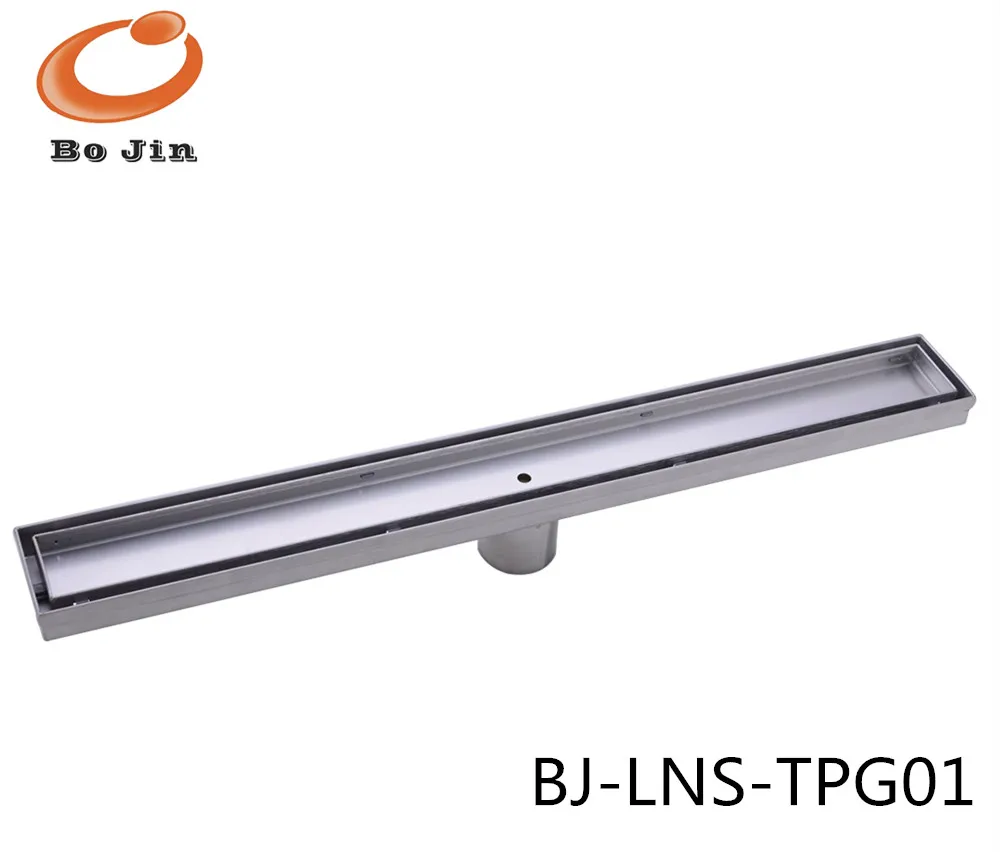 tile insert floor drain stainless steel long shower drain