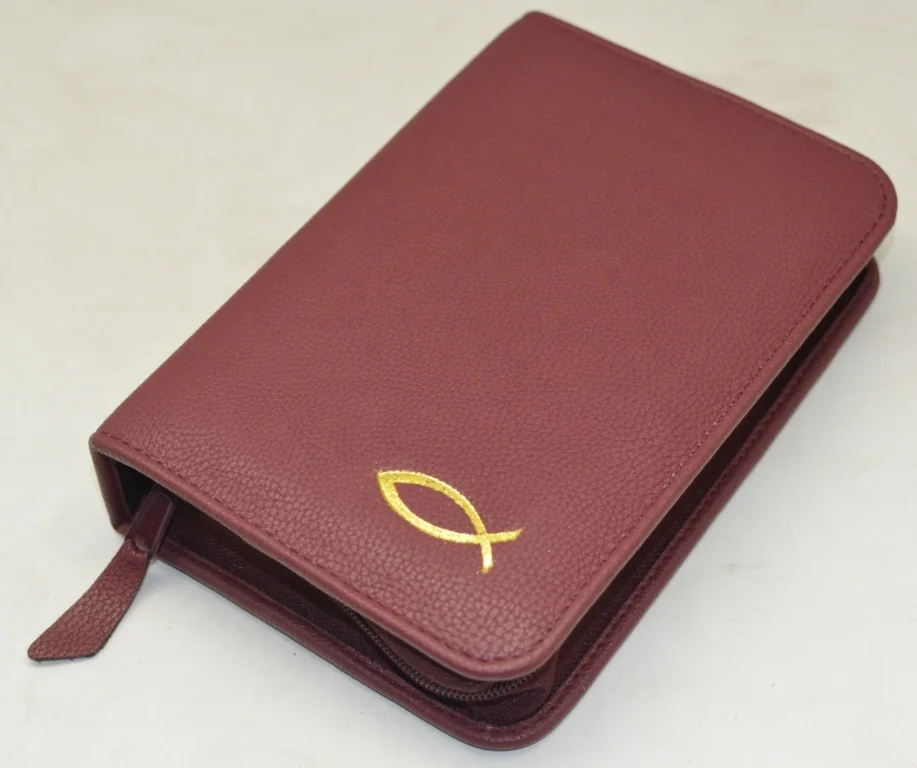 Book / Bible Cover Manufacturer Wholesale Custom Genuine Leather for Standard Size Bible Acceptable Customized 16 X 10 C.m 1143
