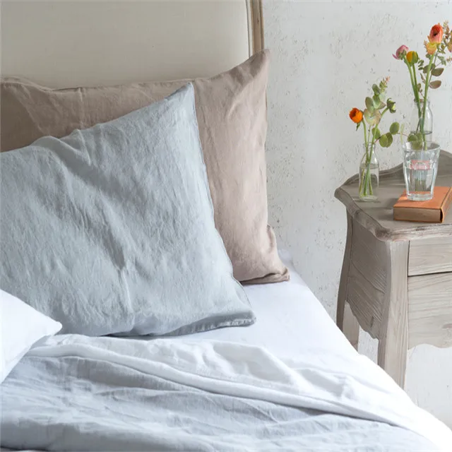 Wholesale flax linen bedding set linen flax fiber for european style bedding set