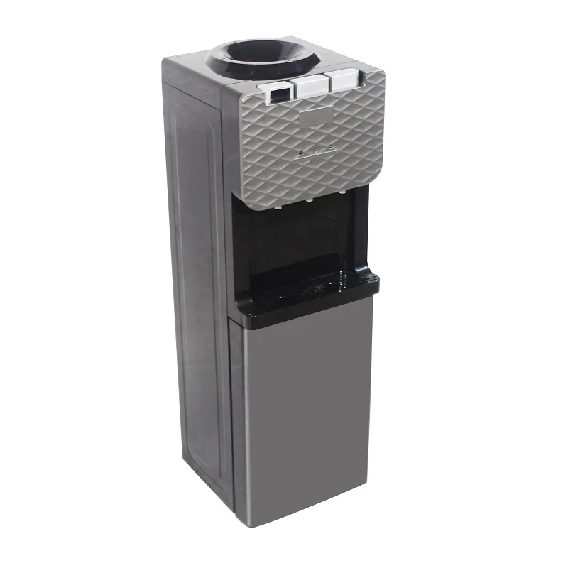 Small Electric Freestanding Water Dispenser Cooler Three Faucet Model with Plastic Housing Top Load