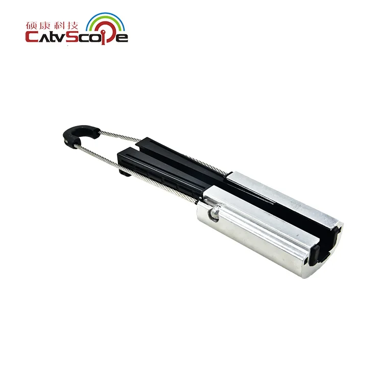 CATVSCOPE PA-1500 FTTH Figure 8 Fiber Optical Cable Low Voltage ABC ADSS Self Adjusted Aerial Anchor Tension Clamp