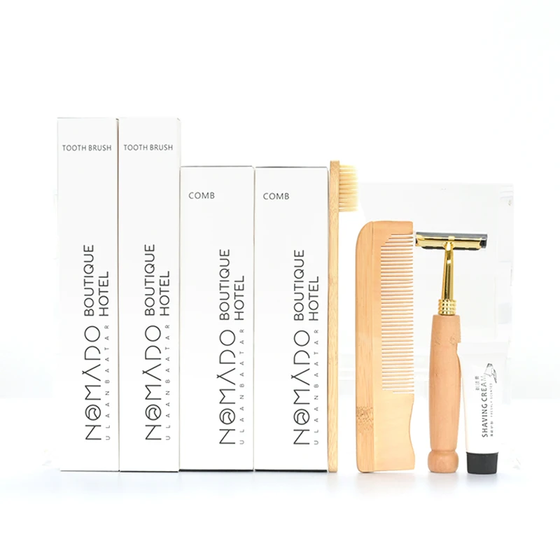 Competitive Price Wholesale Luxury Customized Guest Amenities Hotel Set with Logo