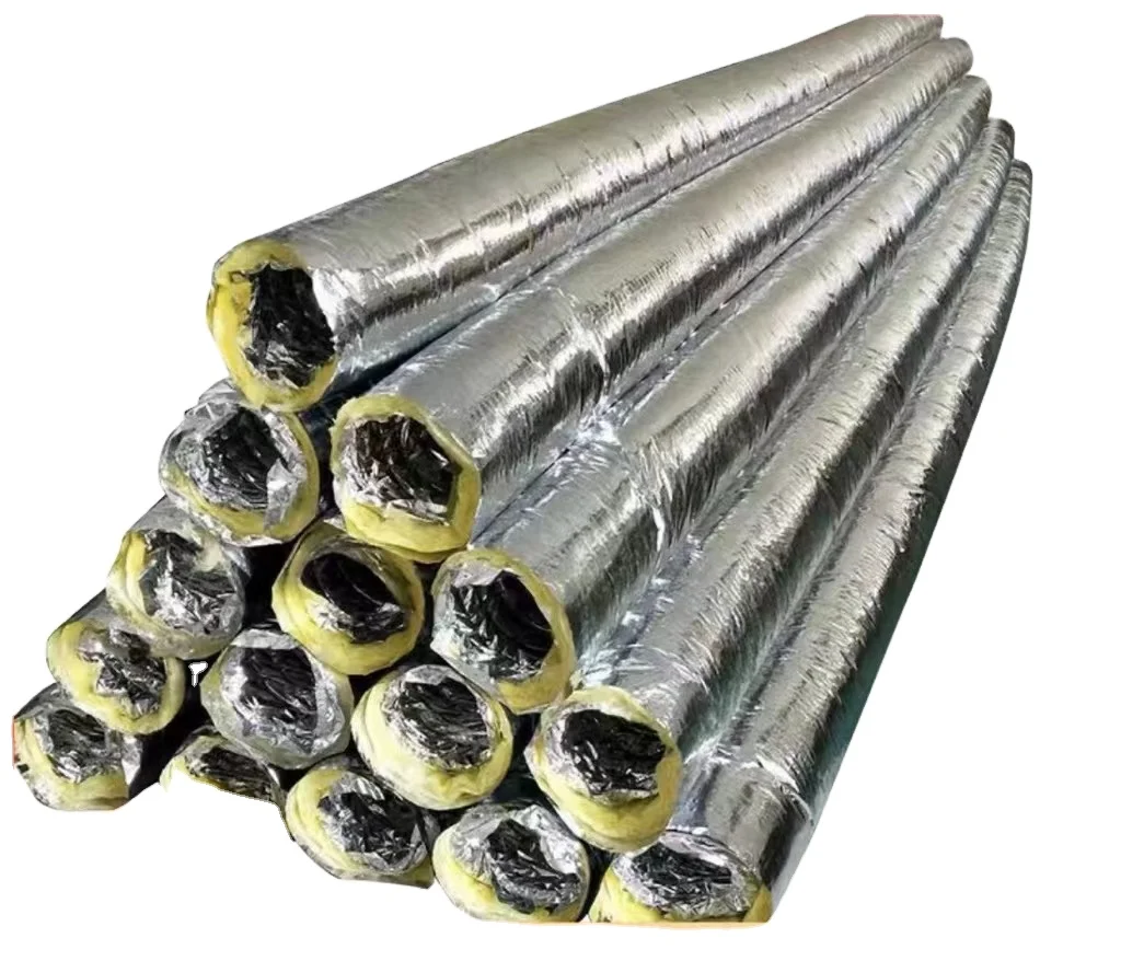 Thermal insulation aluminum foil insulated flexible duct ventilation system exhaust air hose for air duct