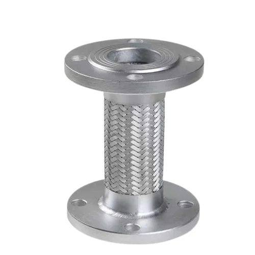 Stainless Steel Wire Braided Flexible Expansion Joint Corrugated Metal Hose With Flange