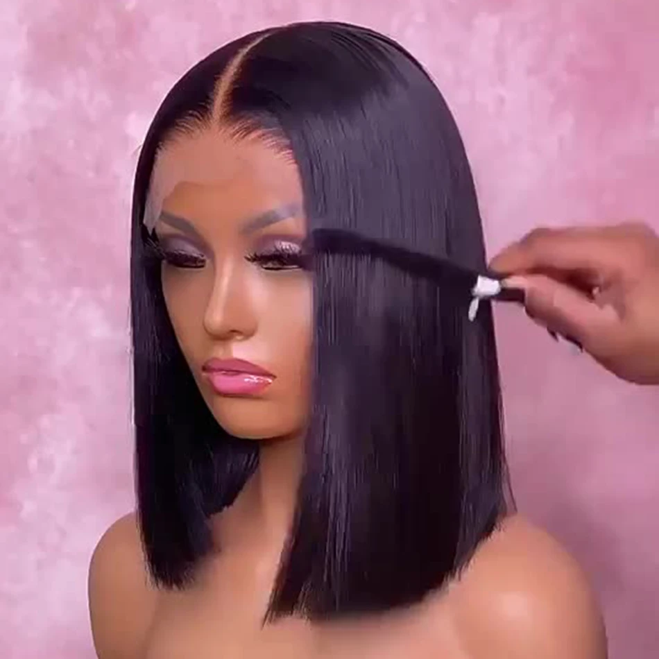 Glueless Wigs Human Hair 13x6 Full Hd Transparent Lace Front Wig Natural Human Hair Wigs For Black Women