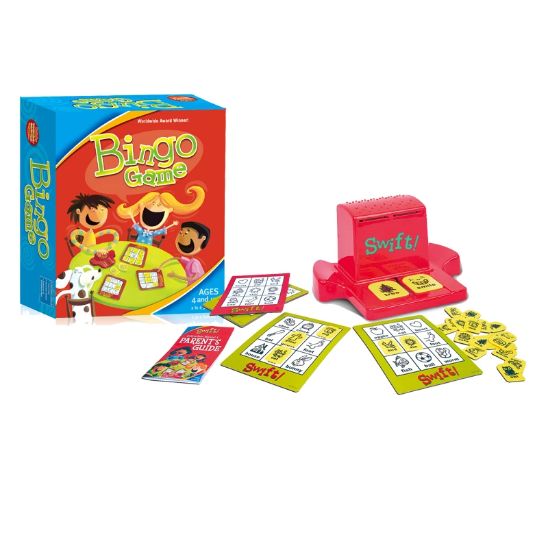 Learn vocabulary see pictures know things parent-child board game bingo game for kids