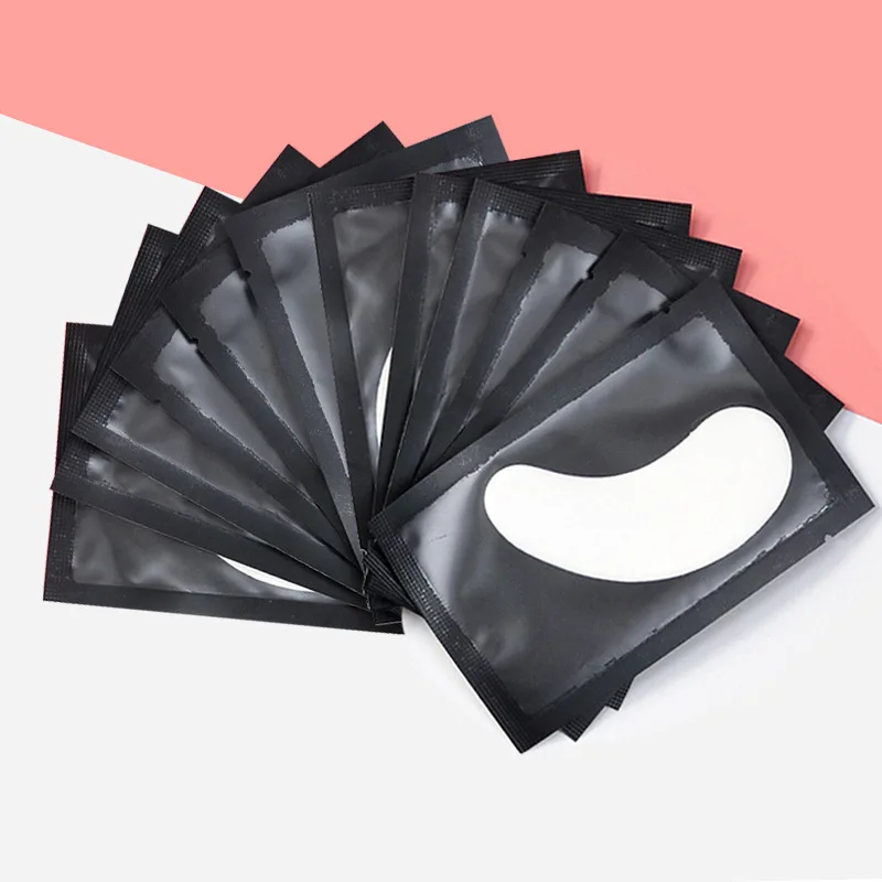 Custom logo eyepads under eye pads eyelash extensions hydrogel under gel eye patches lash pad for lash extension eye patches