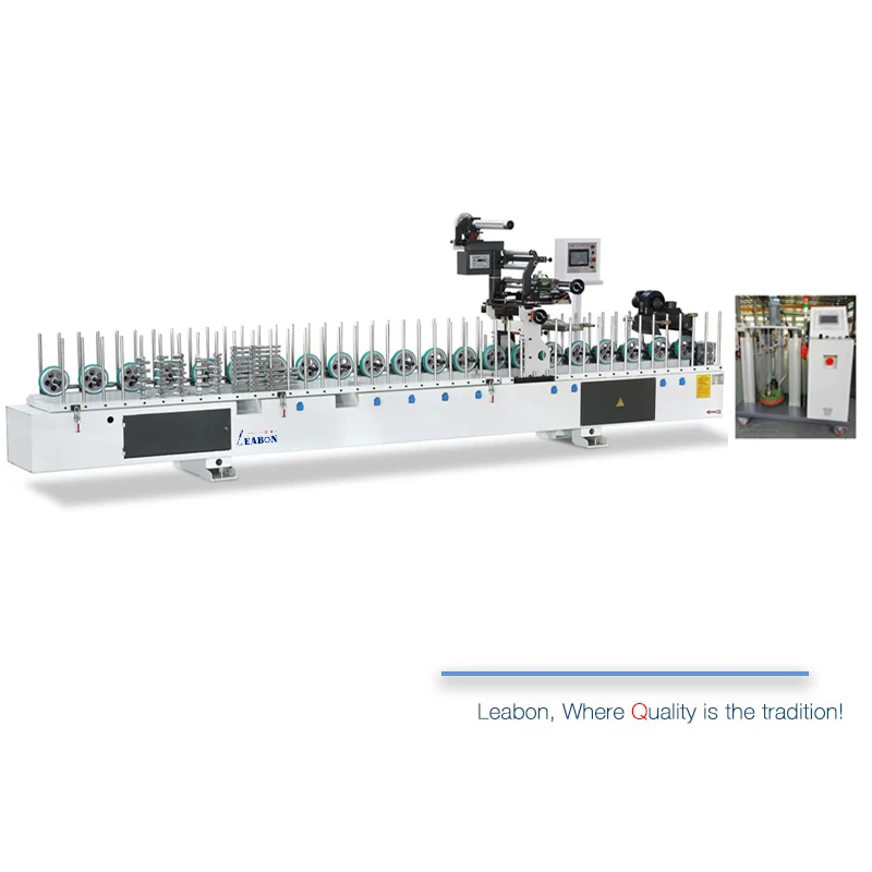 Easy to Operate PUR Hot Melt Adhesive Profile Wrapping Machine Woodworking Machinery Pvc Profile Laminating Machine