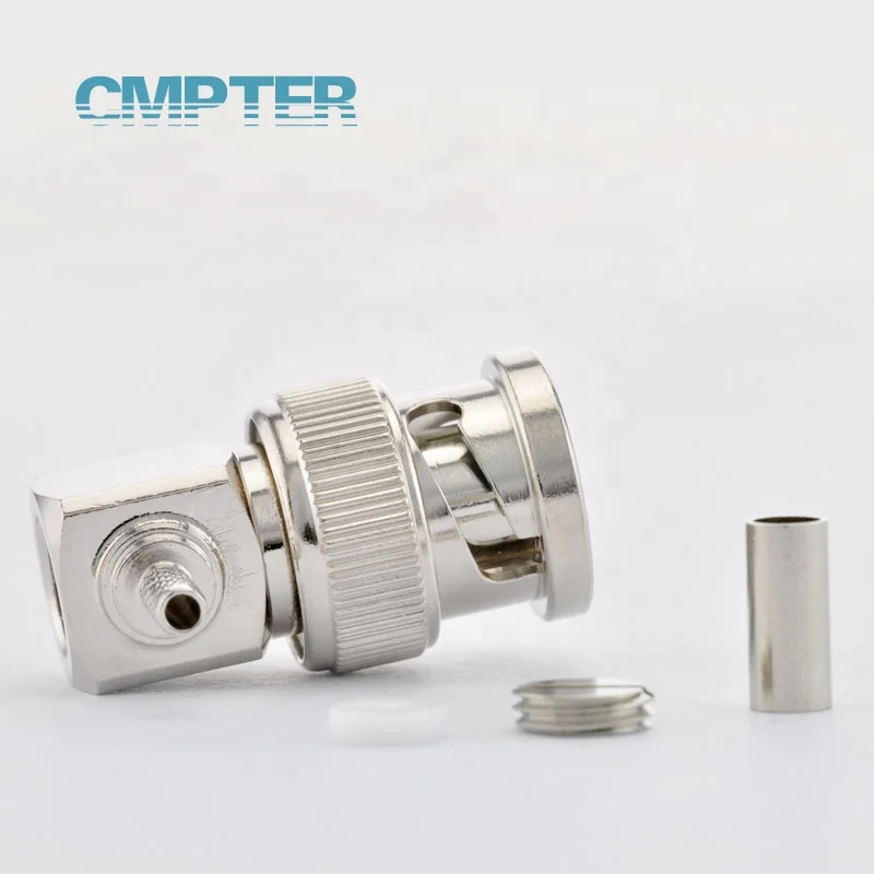 BNC штекер прямоугольный обжим LMR100 RG174 RG188 RG316
