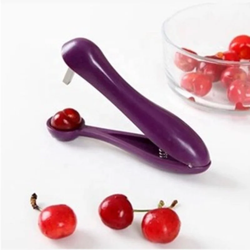 Kitchen Gadget Fruit Tool Plastic Corer,Plastic Manual Cherry Pitter,Cherry Corer Fruit Pitter